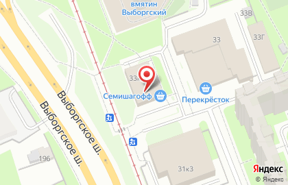 Магазин повседневной одежды Без Рубля на Выборгском шоссе на карте