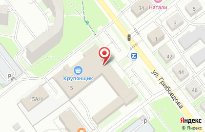 Банкомат МИнБанк на улице Грибоедова на карте
