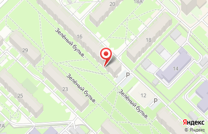 Салон-парикмахерская Карэ на Зелёном бульваре на карте