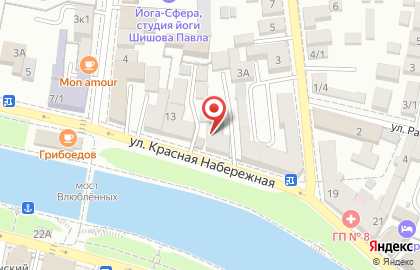 Прокатная фирма на улице Красная Набережная на карте