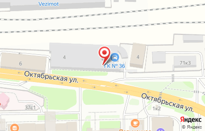 Гаражный кооператив №36 на карте