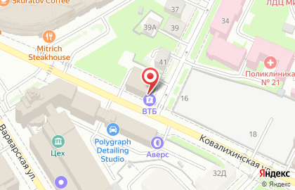 Банк ВТБ в Нижнем Новгороде на карте