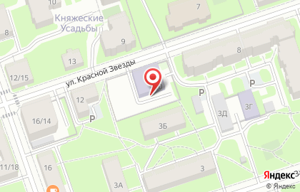 Детский сад №2 на улице Красной Звезды на карте