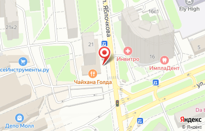 Банкомат МКБ на улице Яблочкова, 21 на карте