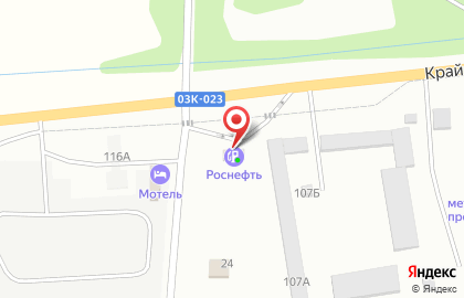 АЗС ТНК на Крайней улице на карте
