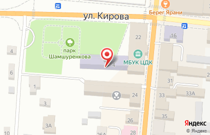 Детская школа искусств Яранского района Кировской области на карте