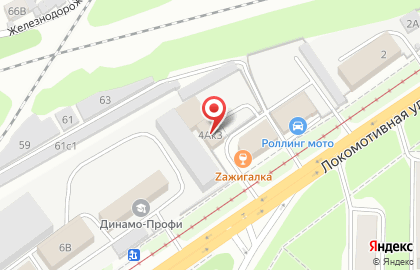 Стриптиз-бар Zажигалка в Железнодорожном районе на карте