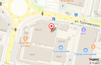 Салон мебели Березка на улице Тухачевского на карте