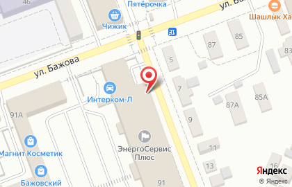 Парикмахерская Одри в Тракторозаводском районе на карте
