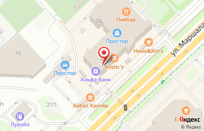 Салон оптики СТО очков в Октябрьском районе на карте