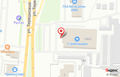 Магазин строительно-отделочных материалов Стройландия в Дзержинском районе на карте