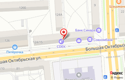 Компания Марка Ткани на Большой Октябрьской улице на карте