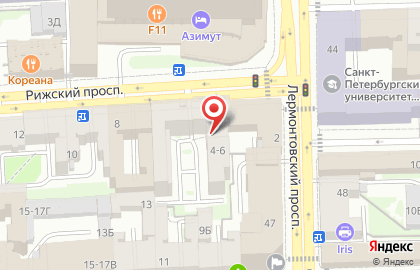 Банк ОТКРЫТИЕ на Рижском проспекте на карте