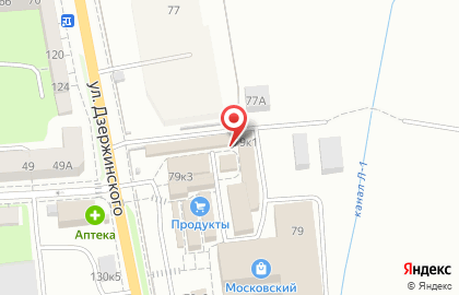Ателье Москвичка на улице Дзержинского на карте
