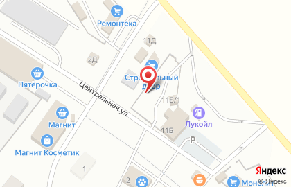 Киоск по продаже рыбы на Центральной улице на карте