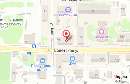 Салон-магазин МТС в Николаевск-на-Амуре на карте