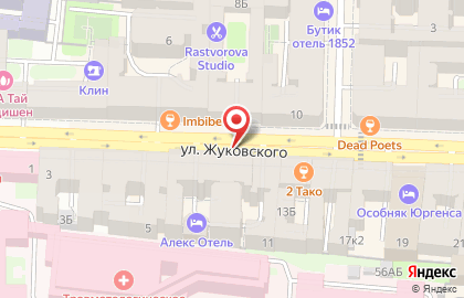 Линк на улице Жуковского на карте