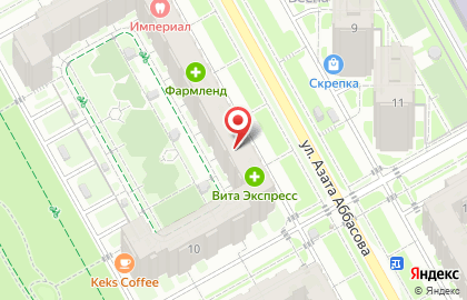 Отделение службы доставки Boxberry на улице Азата Аббасова на карте