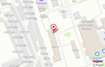 Склад-магазин пиломатериалов, строительных и отделочных товаров БрусОК в Тобольске на карте