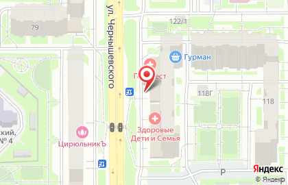 Техноком на улице Чернышевского на карте
