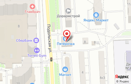 Магазин разливного пива Хмелёфф на Подольской улице на карте