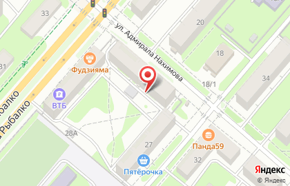 Гном на улице Адмирала Нахимова на карте