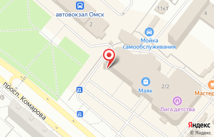 Служба экспресс-доставки Сдэк на проспекте Комарова на карте