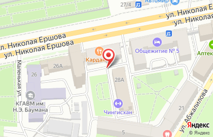 Прис на улице Николая Ершова на карте