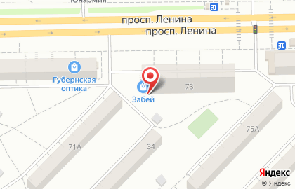 Магазин крепежной техники Забей на проспекте Ленина на карте