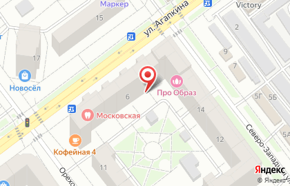 Продуктовый магазин на ул. Агапкина, 6 на карте