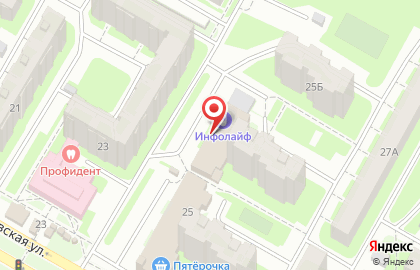 Салон-парикмахерская Эйфория на Ярославской улице на карте