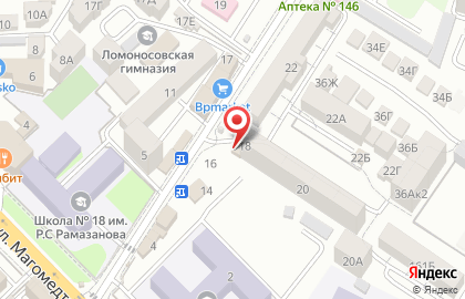 Гастроном Всё для вас на улице Магомедтагирова на карте