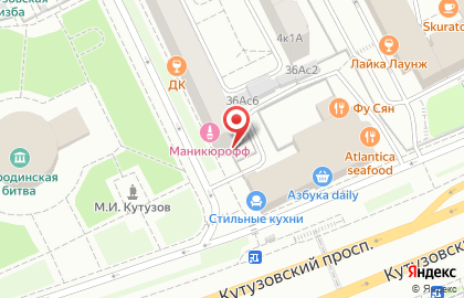Магазин товаров для спорта, туризма и отдыха Skimir на Кутузовском проспекте на карте