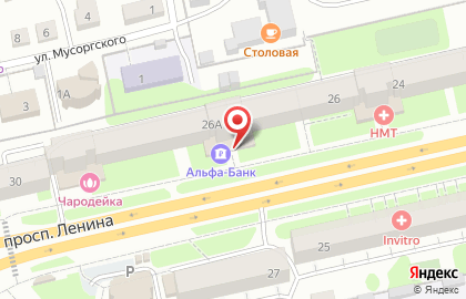 Магазин Чародейка на проспекте Ленина на карте