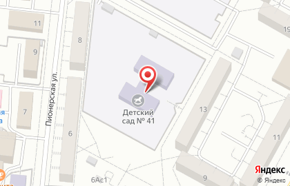 Детский сад общеразвивающего типа №41 в Центральном районе на карте