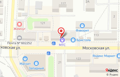 Салон связи Билайн на Московской улице на карте