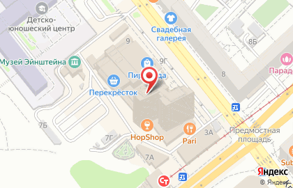 Волгоградский филиал Банкомат, КБ Петрокоммерц на Краснознаменской улице на карте