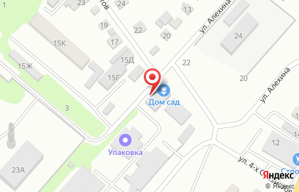 Дом Сад на Алехина в Краснооктябрьском районе на карте