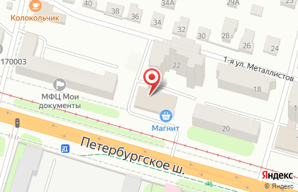 Тверской купец на Петербургском шоссе на карте