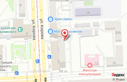 Центр окон на улице Кирова на карте