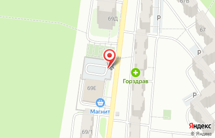 Автостоянка в Воронеже на карте
