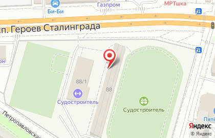 Бойцовский клуб Максимус на Петропавловской улице на карте