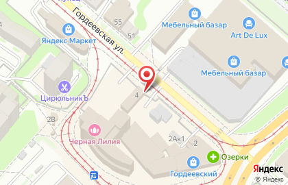 Кафе День и ночь на Гордеевской улице на карте
