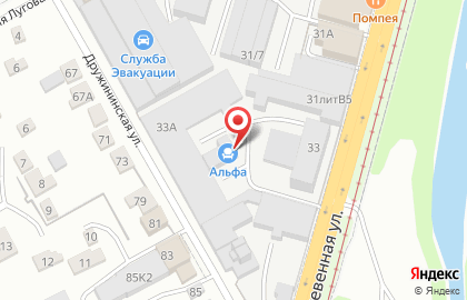 Производственная компания Альфа мебель в Центральном районе на карте