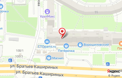 Магазин парфюмерии и косметики Faberlic на улице Ворошилова на карте