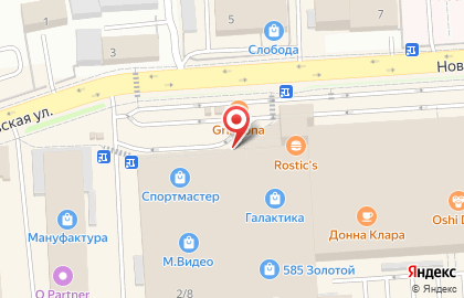 Киоск Кукурузкин на Ново-Московской улице на карте