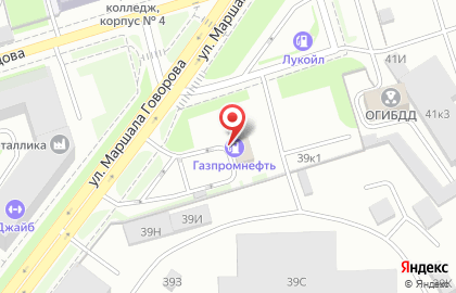 Сеть мини-маркетов МинутаМаркет на улице Маршала Говорова на карте