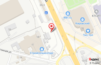 Киоск по продаже колбасных изделий на проспекте Машиностроителей на карте