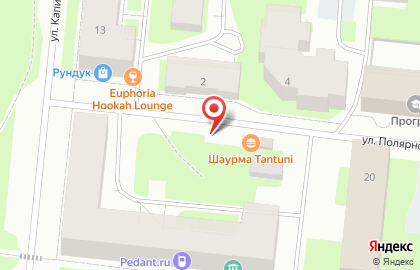 Киоск овощей и фруктов на улице Полярной Правды на карте