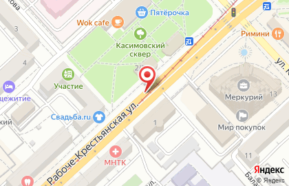 Билборды (6х3 м) от РА Экспресс-Сити на Рабоче-Крестьянской улице на карте